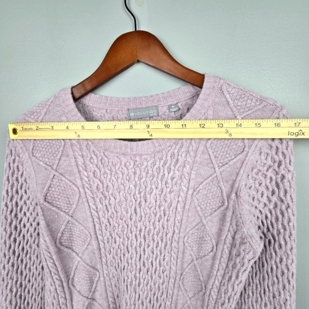 Evolution Cable Knit Pullover Textured Sweater He… - image 7